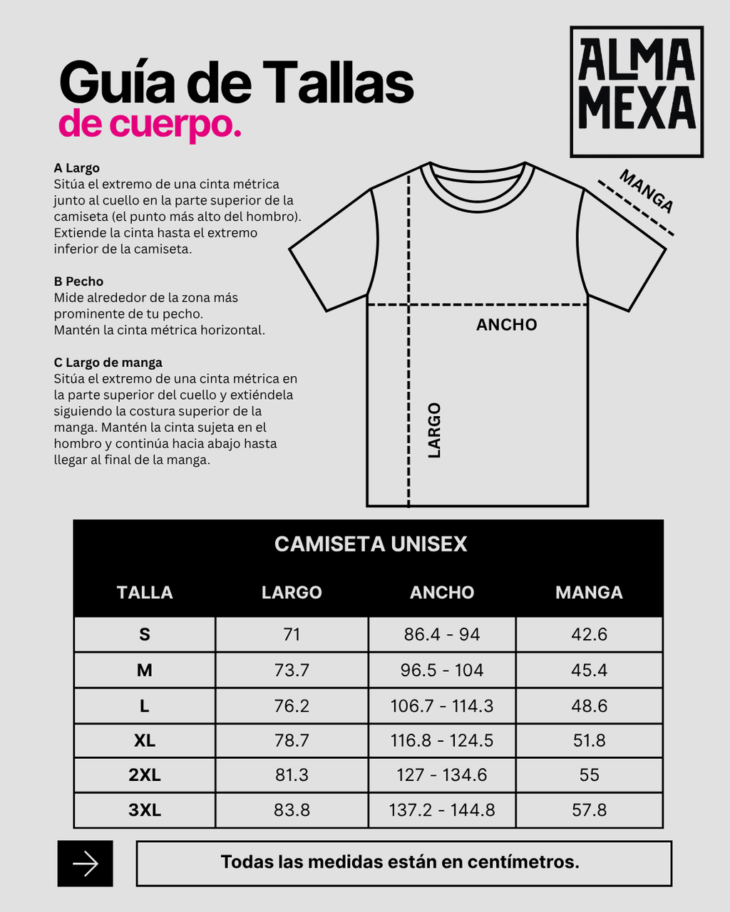 Camiseta de algodón unisex. Corazón Mexa