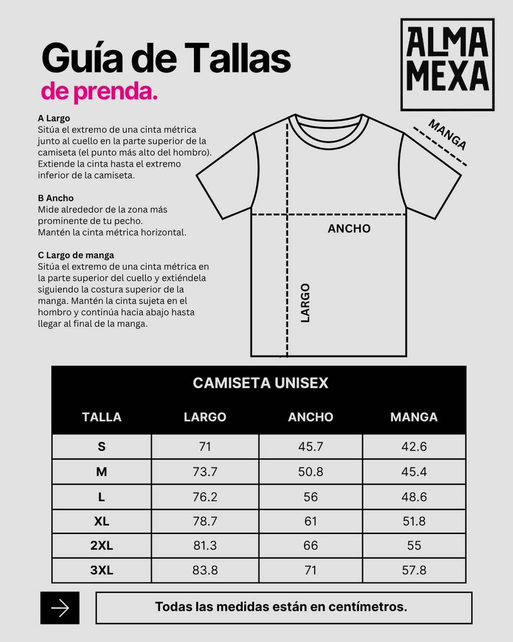 Camiseta de algodón unisex. Corazón Mexa